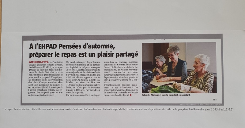 La cuisine Maison et l'épluchage de légumes mis à l'honneur!