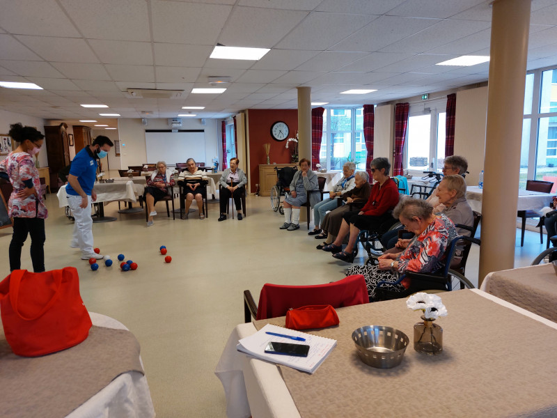 Entrainement de Boccia cet après-midi